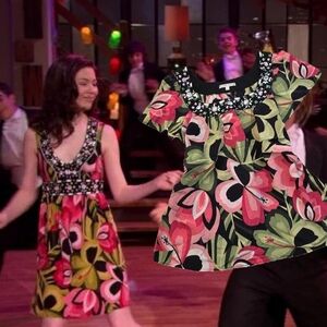 Floral Top with Beaded Neckline - ASO iCarly!